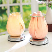 Electric Wax Melter Touch - Purple Swirl Oval 16cm