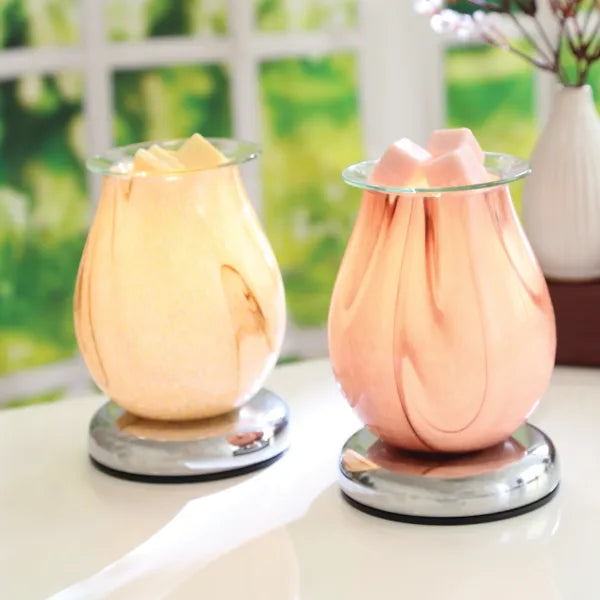 Electric Wax Melter Touch - Natural Swirl Oval 16cm